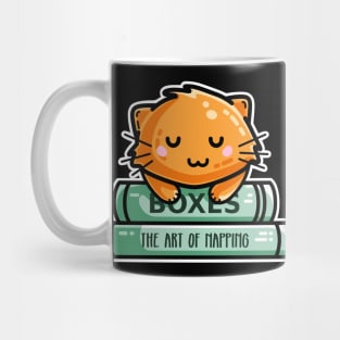 Cute Ginger Cat And Books Mug